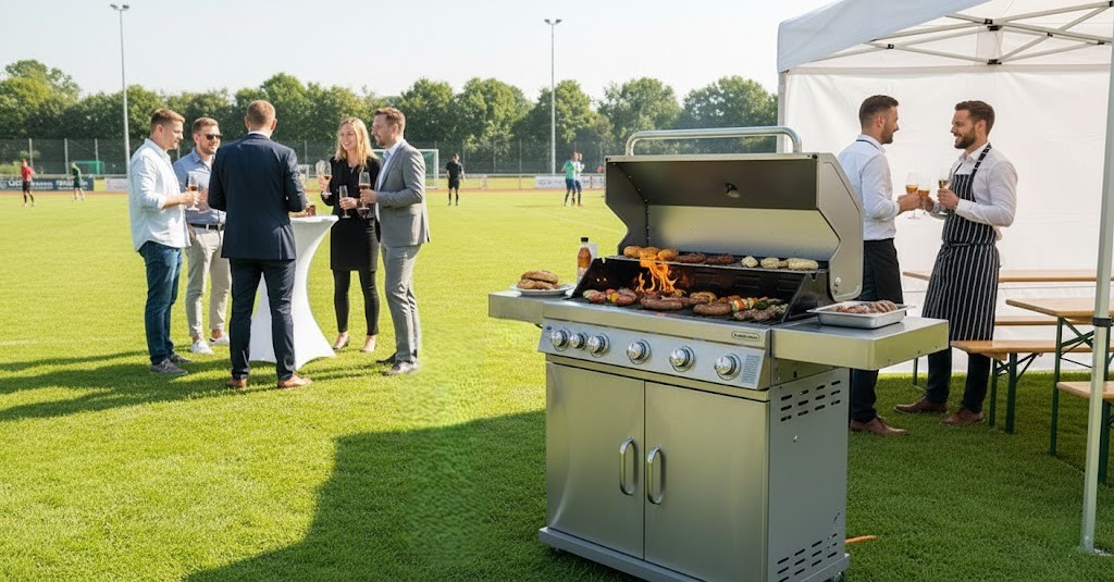 Oznakowanie trasy biegu taśmami i flagami
